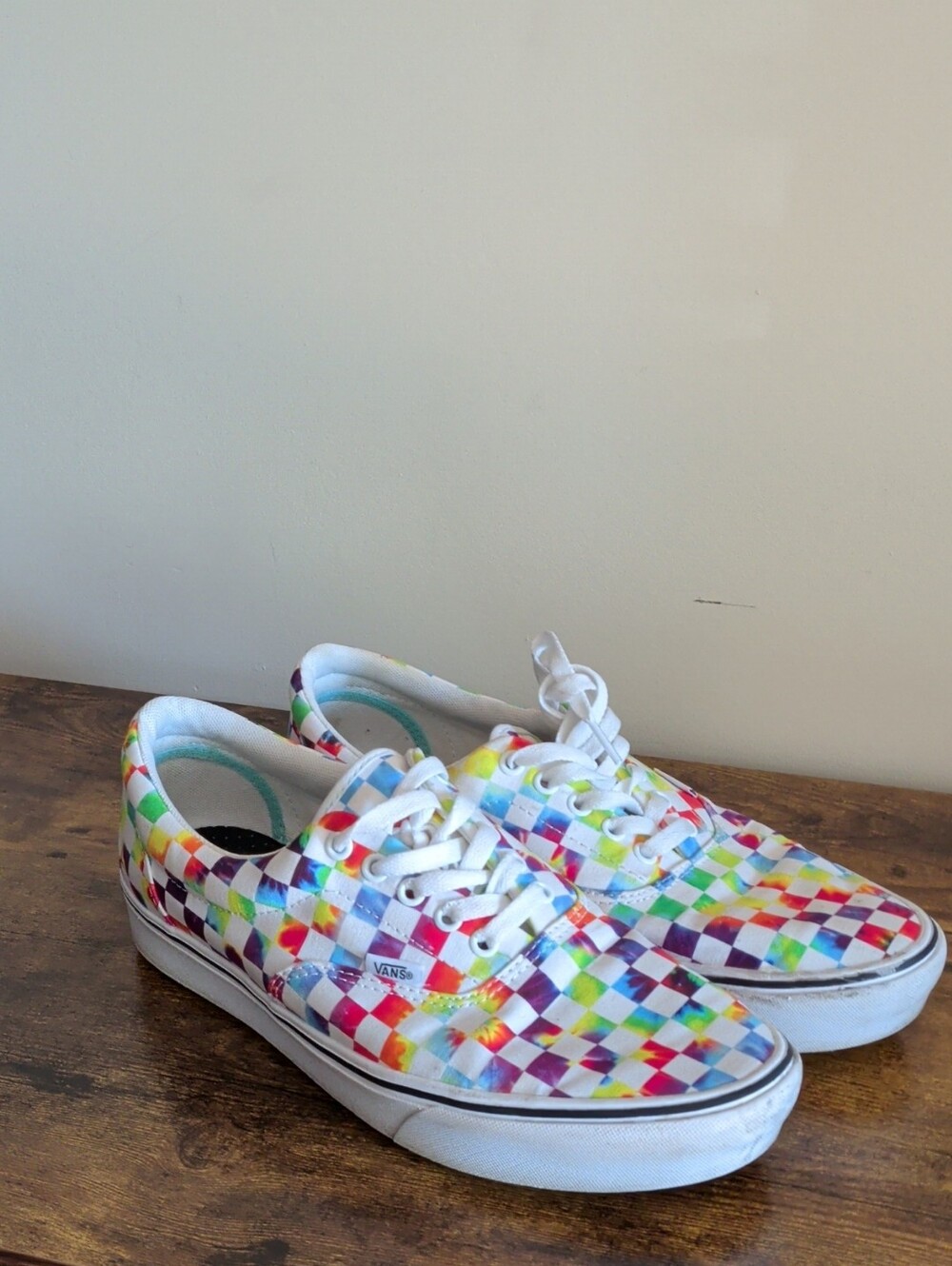 Vans Multicolor Checkerboard Low-Top Sneakers - White Base